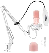 MAONO USB Microphone, 192kHz/24bit Plug &amp; Play PC Computer Podcast Condenser Cardioid Metal Mic K...