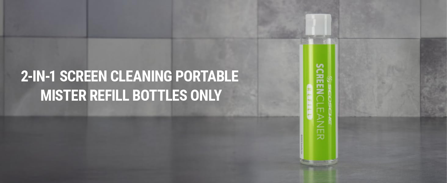 screen cleaning refill bottle