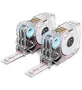 Phomemo A30 P15 Label Tapes, Black on Dazzling Colors Glitter Squares Transparent Long Tape, Stro...