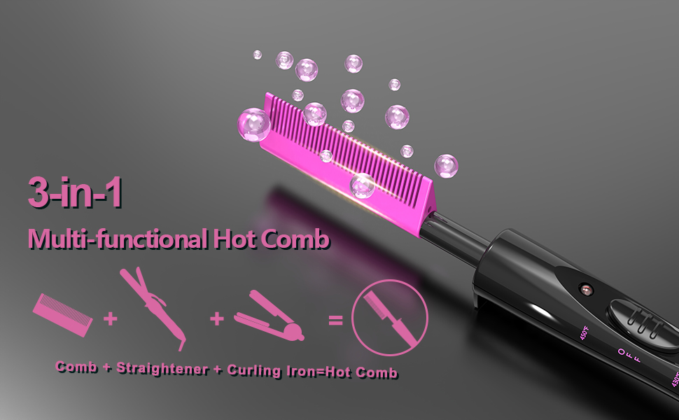 hot comb for wigs, straightening comb, hot comb for black women hair ,pressing comb