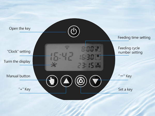 Fish Food Dispenser with LCD Display