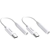 AVMAX USB C to 3.5mm Audio Headphone Adapter HiFi 2 Pack,Type c to Aux Female Cable for 16 15 Plu...