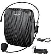 Portable Voice Amplifier SHIDU Personal Microphone Headset for Speaking Rechargeable Mini Pa Syst...