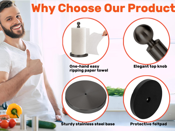 Paper Towel Holders Countertop