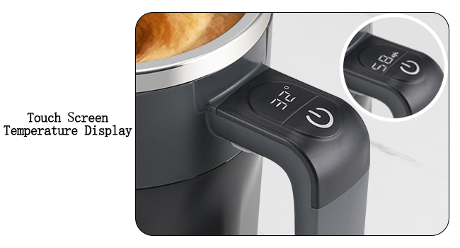Self Stirring Coffee Mug with Temperature Display