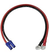 GINTOOYUN EC5 to O Ring Terminal Cable, 10AWG EC5 Female Plug to O Ring Terminal Extension Cable ...