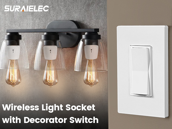wireless light switch and socket