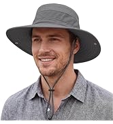 Connectyle Sun Hat for Men Women Breathable UPF 50+ Safari Hat for Fishing Hiking Gardening Adjus...