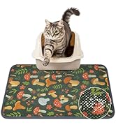 Unicorn Catcher 24X15in Cat Litter Mat Machine Washable Soft 3D Air Mesh Litter Box Rug Waterproo...