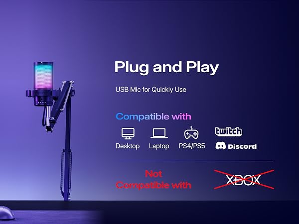 plug and play gaming microphone for pc