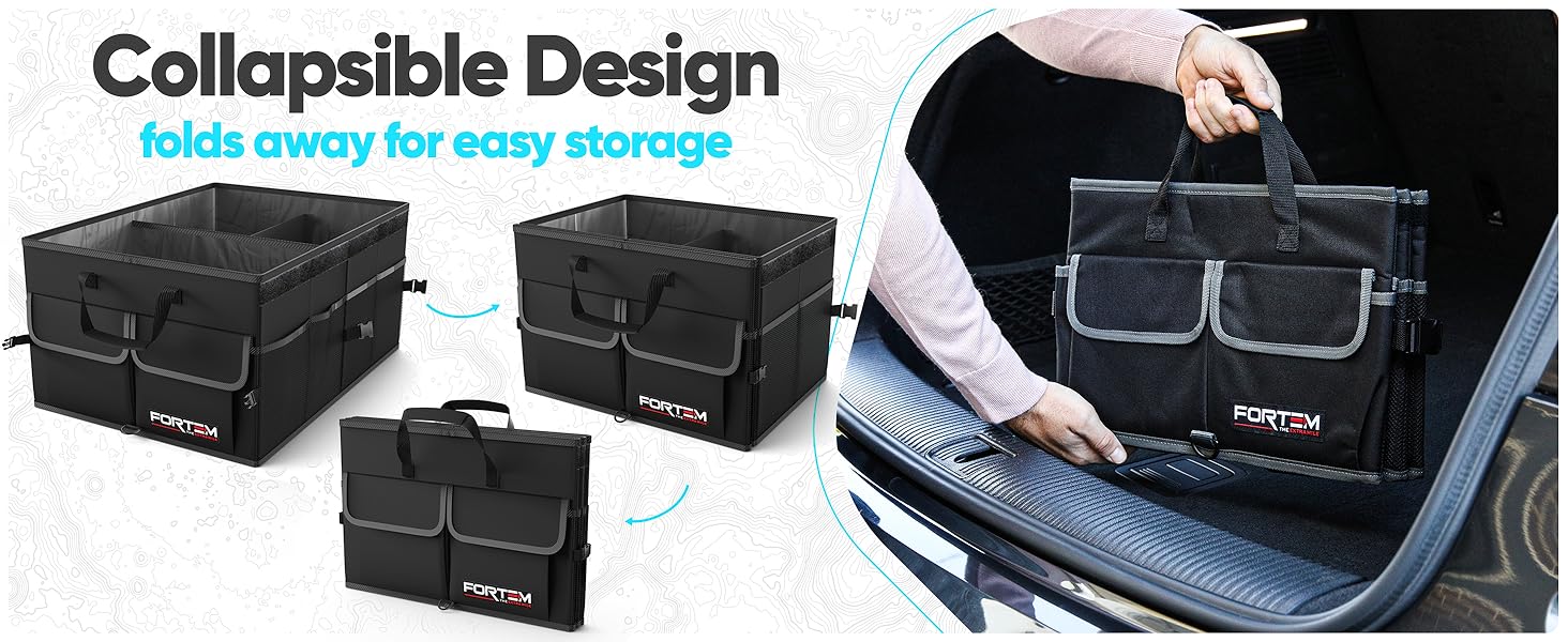 Foldable storage, perfect for groceries, car accessories, multiple sizes