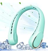 ASNUG Portable Neck Fan, Neck Fans for Women, 4000 mAh Rechargeable Personal Fan,360° Hands Free ...