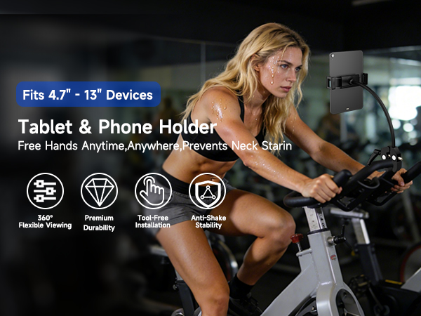 gooseneck tablet holder