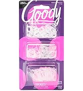 Goody Ouchless Polyband Hair Ties - 250 Ct, Clear, Latex Hair Bands for Women's Hair, Easy Glide,...