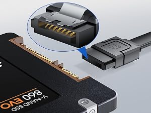 low profile sata 3 cables SATA SSD Cable ssd internal sata cables sata 6gb cable Black