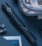 WUBEN T2 EDC Flashlight 550 Lumens, Dual Switch Pocket Flashlight, Tactical Flashlight, AA Flashl...