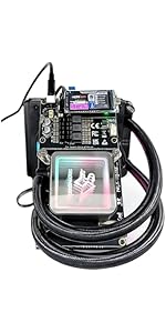 Bitcoin Home Miner NerdQX 8.1 T 138W Solo Miner with 3 Fans and Four BM1370 ASIC Chips Dual-Fan Plug...