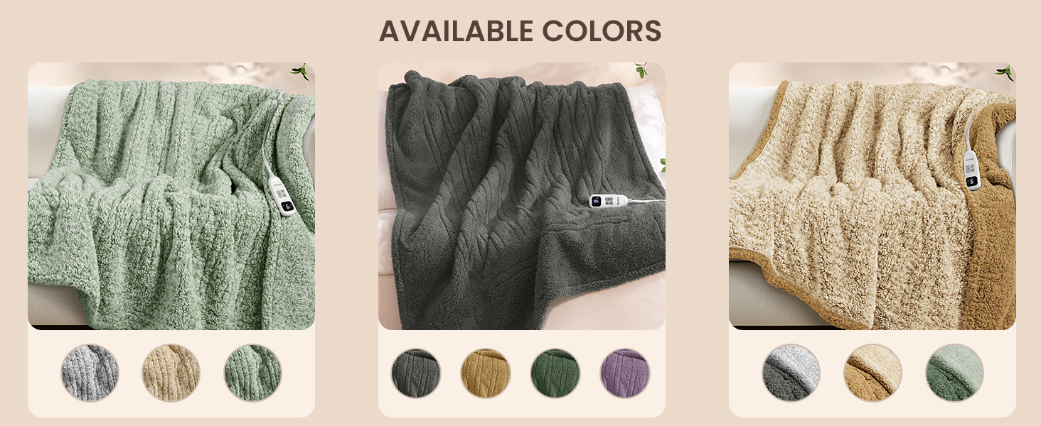 heated blanket throw