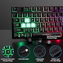 Gaming LED Wired Keyboard and Mouse Combo