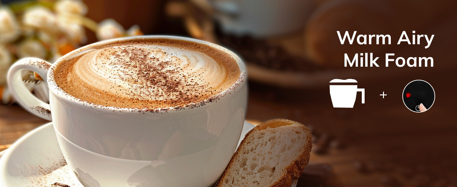 Stainless Steel Electric Milk Frother and Steamer