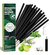 Extra Large Mosquito Repellent Sticks 24 Pack, Natural Outdoor Patio Mosquito Deterrent, Long-Las...