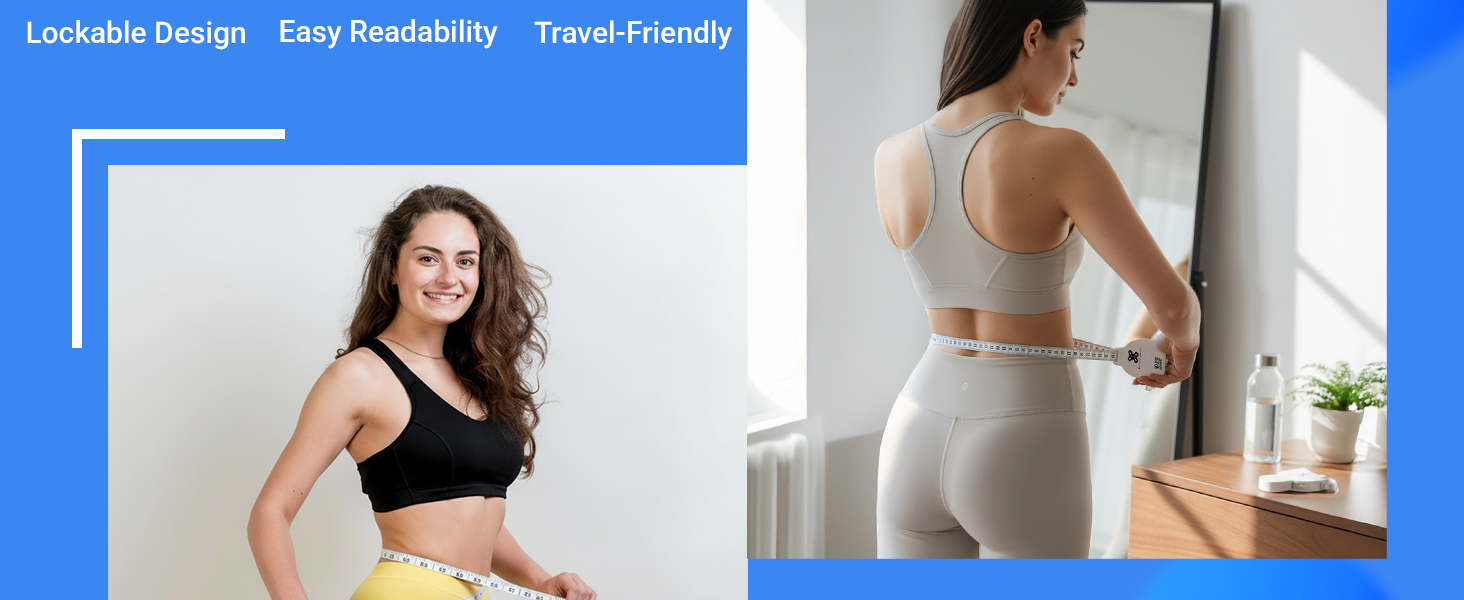 Body Ribbon 80-Inch Automatic Retractable Measuring Tape