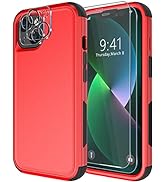 Diverbox for iPhone 13 Case [Shockproof] [Dropproof] [Tempered Glass Screen Protector + Camera Le...