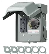 DEWENWILS Outdoor Outlet Box with 20 AMP WRTR GFCI Receptacles, Countdown Function & 4/8 Hrs Cycl...