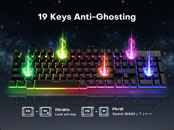 104 wired gaming keyboard