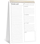 to Do List Notepad, 120 Pages 8.5x11" to Do List Notebook Undated Daily Planner Notepad with Task...