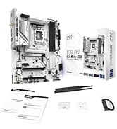 Asrock B760M Pro RS WiFi White Intel Micro ATX Motherboard DDR5 DIMM 7200 MHz 256 GB LGA1700 SATA...