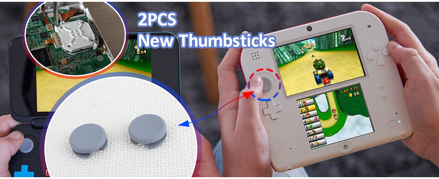  for Nintendo 2DS 3DS 3DS XL 3DS LL joystick replacemen
