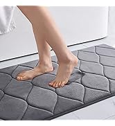 Colorxy Memory Foam Bathroom Rugs, Ultra Soft &amp; Non-Slip Bath Mat, Water Absorbent and Machine Wa...