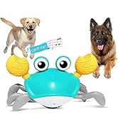 HONGID Crawling Crab Dog Toys,Escaping Crab Dog Cat Toy with Obstacle Avoidance Sensor,Interactiv...