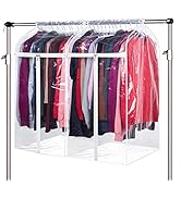 Zilink Clear Garment Bags for Storage 40 inch (2 Pack) Hanging Garment Rack Cover Suit Bags Organ...