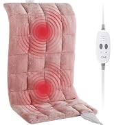 Massaging Heating Pad for Back Pain Relief,12x24 Weighted Heating Pads | Neck and Shoulder Weight...