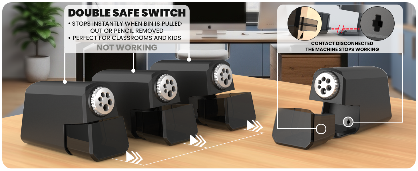 Safe pencil sharpener