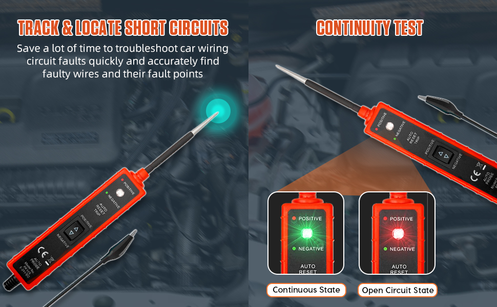  Power Short Circuit Probe Tester 