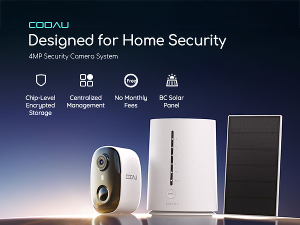COOAU security cameras wireless outdoor