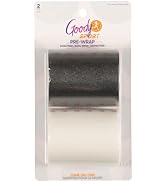 Goody Sport Athletic Hair Wrap - 2 Ct, Black &amp; White, Tear-and-Wear Pre Wrap Headband, Sport-Leve...