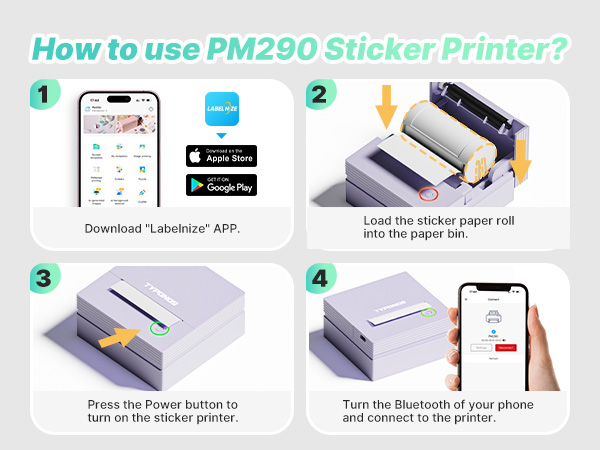 mini sticker printer mini printer sticker maker machine print pod mini printer mini thermal printer