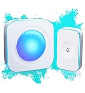 Wireless Doorbell 1200 Feet Waterproof Doorbells for Home with 36 Melodies 4 Volume levels, Flash...