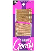 Goody Ouchless Hair Bobby Pins - 50 Count, Metallic Blonde - Slideproof and Lock In Place - Suita...