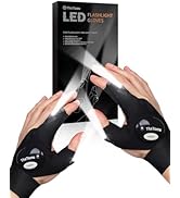 ThxToms LED Flashlight Gloves,Stocking Stuffers Gifts for Men Dad Him, Christmas Birthday Gifts f...