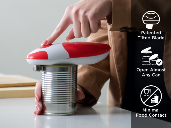 Kitchen Mama Auto Electric Can Opener: Open Your Cans with A Simple Press of Button - Automatic