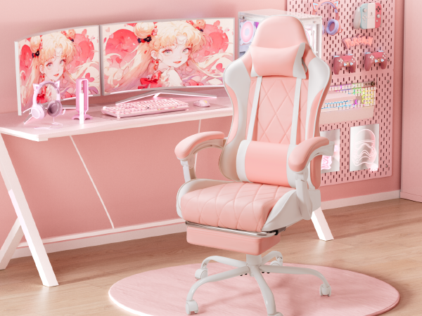 Homall Pink Gaming Chair