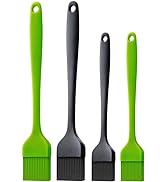 Ortarco Silicone Basting Pastry Brush for Baking Cooking Bbq Grill Spread Oil Butter Sauce 4 Pack
