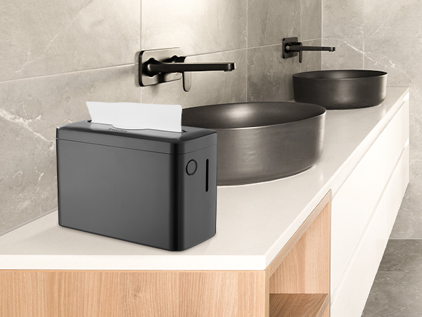countertop bathroom paper towel dispenser black restroom