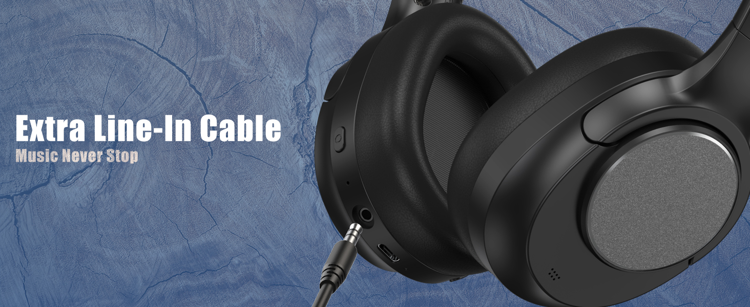 Over ear Headphone with aux cable