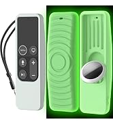 AhaStyle Protective Case for Apple TV Siri Remote [1st Gen] with AirTag Holder, Anti Slip Silicon...